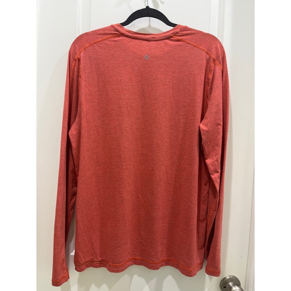Lululemon Men's Long Sleeve Swiftly Tech Workout Top Peach/Orange Sz L / XL - Picture 4 of 4